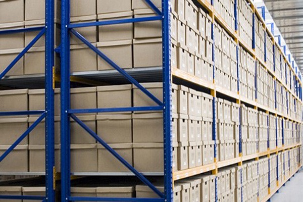 Documents stored in boxes